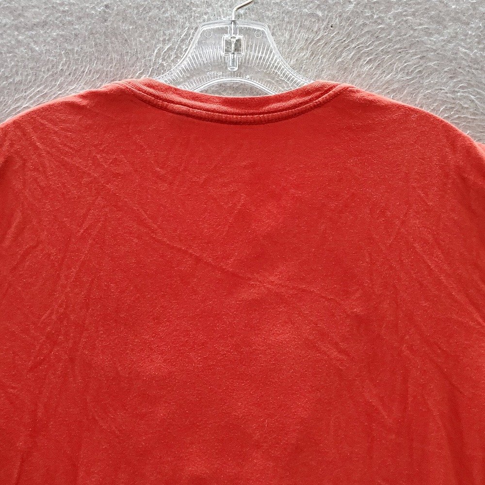 Guess Jeans Men T-Shirt Large Red Logo Graphic Short Sleeve Crew Neck Tee - Picture 7 of 9